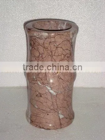 BEAUTIFUL MARINA PINK MARBLE FLOWER VASES photo-4