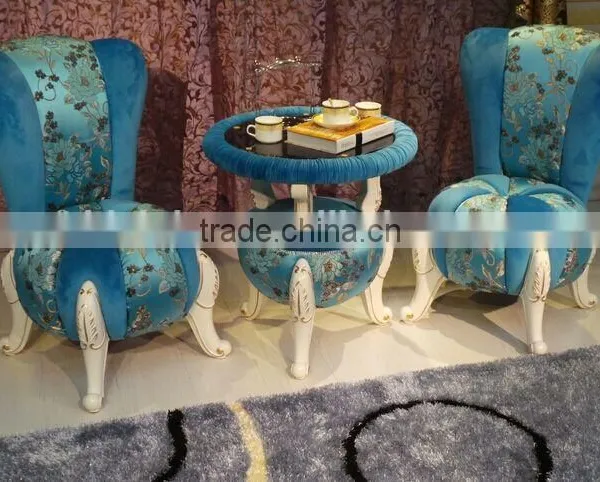 BISINI Classic Solid Wood With Fabric Chair, Elegant Designed Living Room Set, Leisure Table and Chairs Set (BF01-X1199) photo-3