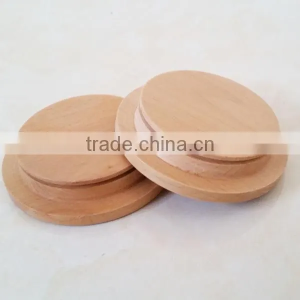 New Creative Glass Bottles Bamboo Cover, Wooden Seal Lid photo-5