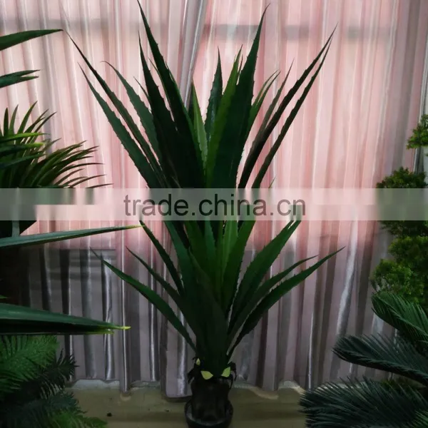 High Quality Artificial Maguey Bonsai Potted Plant photo-5