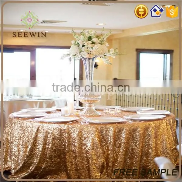 Wholesale Round Sequin Banquet Table Cloth photo-4