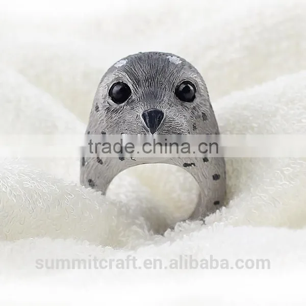 Cartoon Cute Animal Seal Jewelry Accessories Ring photo-3