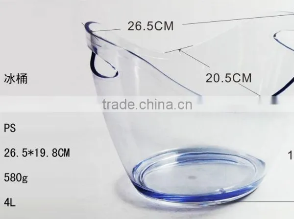 Clear Acrylic Ice Champagne Bucket With Top Quality photo-6
