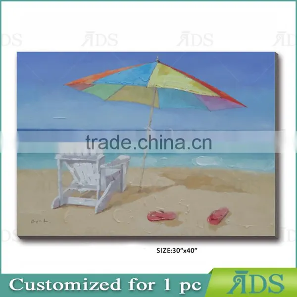 Handmade ContermporaryBeach Oil Painting photo-3