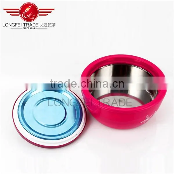 High Quality 3pcs Plastic Insulated Tiffin Box / Steel Inner Lunch Box photo-4