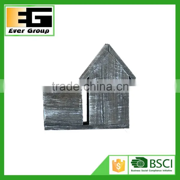 Gray Square Wooden Design Garden Flower Pot photo-5