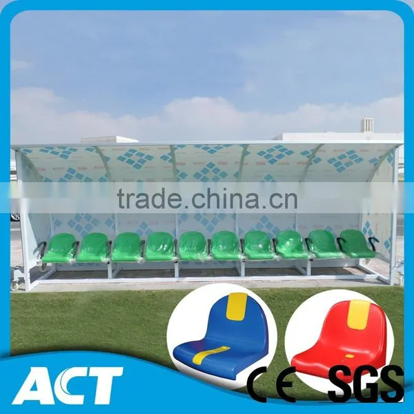 Hot-dip Galvanized Fixed Football Player Bench, Substitute Player Seats photo-3