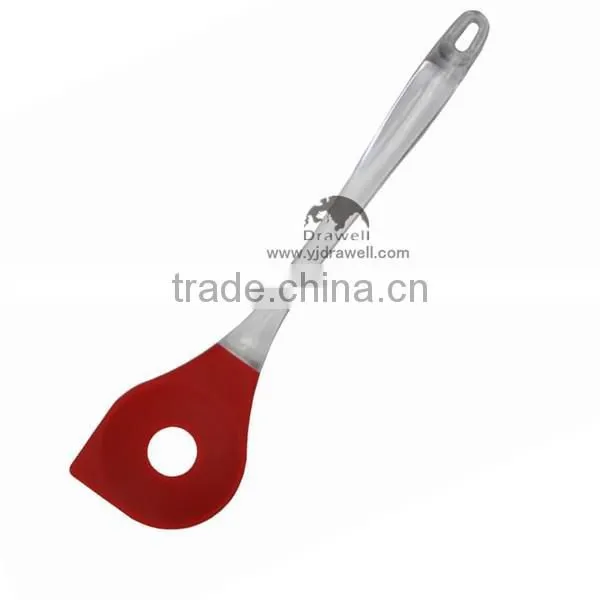 SK-0106 Plastic Handle Silicone Set Of 2 Salad Serving Spoon photo-2