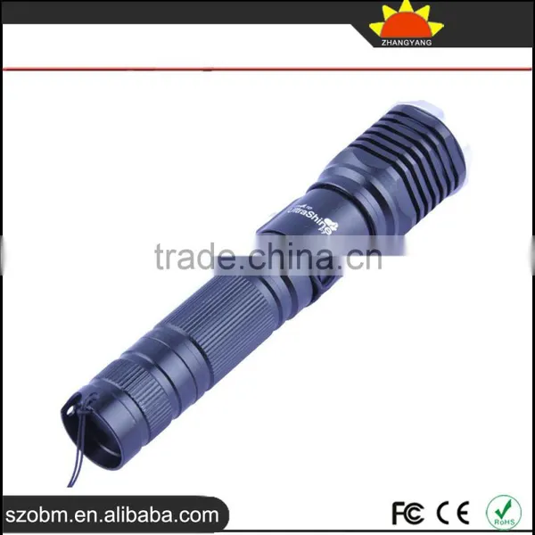 2016 Wholesale UltraShine F7 T6 LED Rechargeable Aluminum Alloy LED Flashlight Torch photo-2