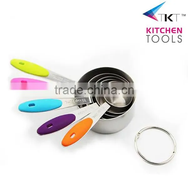 Hight Quality 5pcs Measuring Cups With Silicone Handle photo-2