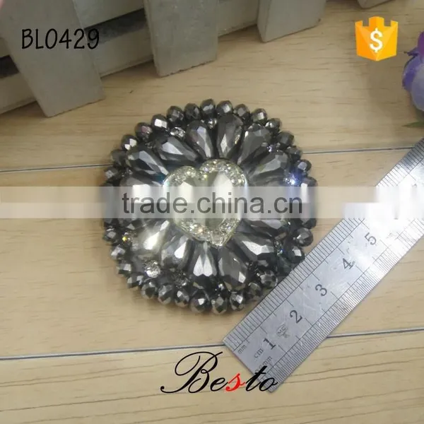 6CM China Factory Direct Lady Accessory Bead Rhinestone Applique photo-3