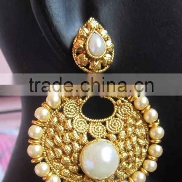 Gold Plated DANGLER Earrings photo-2