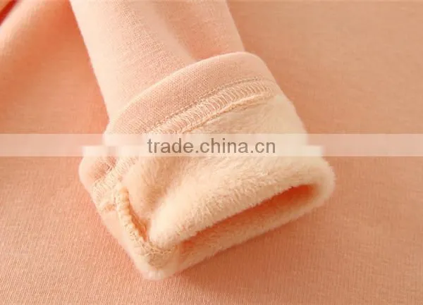 Factory In-stock Supply Solid Colors Undershirts Long Sleeves Girl Undershirt Floral Appliqued Girls Cotton Eco-friendly Clothes photo-5