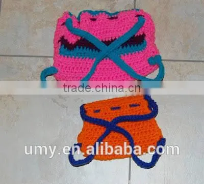 Crochet Dog Backpack Handmade Dog Carrier Backpack photo-4