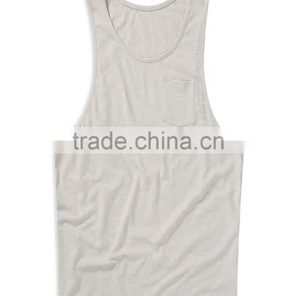 150 Grams Fabric Weight and Blank Design Cheap Wholesale Boys Tank Top photo-2