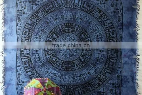 Tapestry Wall Art Hippie Tapestry Mandala Tapestry Black & White photo-4