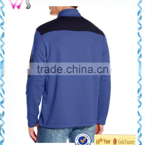 Polyester Dri Fit Men Blank Custom Zipper Thumb Hole Jersey photo-2