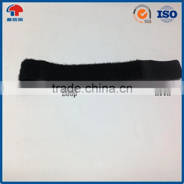 Reusable White P Shaped Self Lock Hook And Loop Cable Tie Logo Printed photo-6