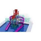 Spiral Water Slide Kids Water Playground Sea Style , Water Game Equipment