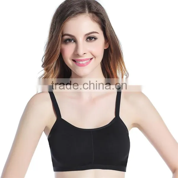 Fashion Design Cozy Embroidery Lace Back Sexy Women Underwear Sports Bra Without Steel Ring photo-2