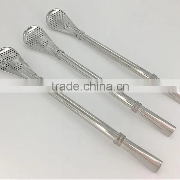 New Arrival Kitchen Tool 2PCS Metal Yerba Mate Drinking Straw With Cleaner Brush photo-5