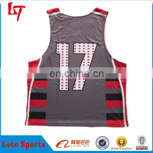 New Design Sportswear Lacrosse Jersey/ Cheap Price Custom Women Reversible Lacrosse Pennies photo-3