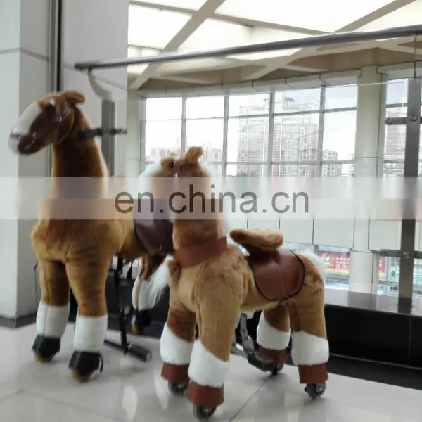 HI CE Adult Size Mechanical Ride on Horse for Kids,walking Ride on Animal With Plush Soft photo-3