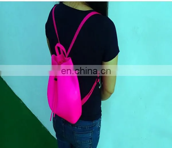 Hot Sale En-friendly Candy Colors Backpack Silicon Rubber Kids School Bag photo-4