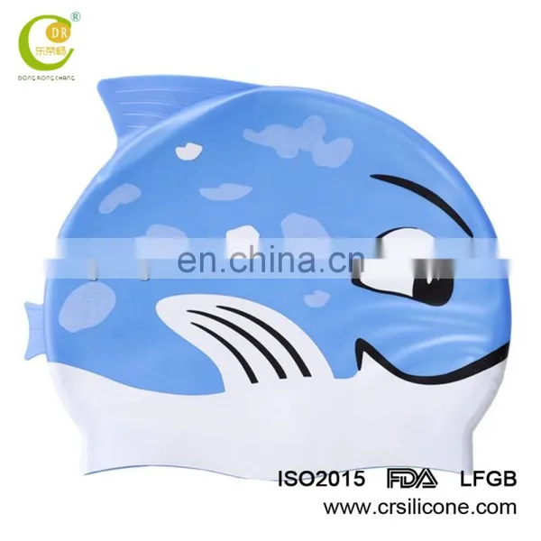 Silicone Rubber Children Swimming Cap Adult Men Women Waterproof Swim Caps photo-4