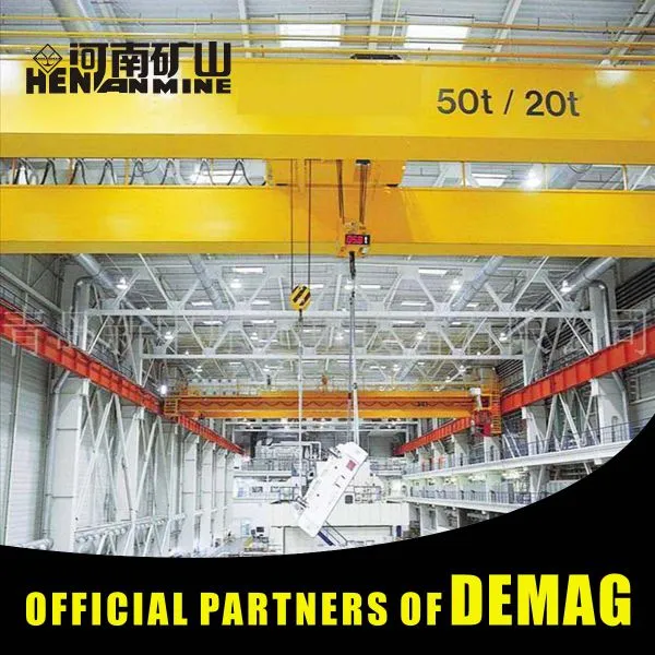 Qd Model 1ton 2ton 3ton 5ton 10ton Electric Travelling Double Girder Overhead Crane With Trolley