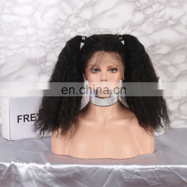 150% Density Wholesale Natural Color 100% Indian Remy Hair Glueless 360 Lace Wig photo-5