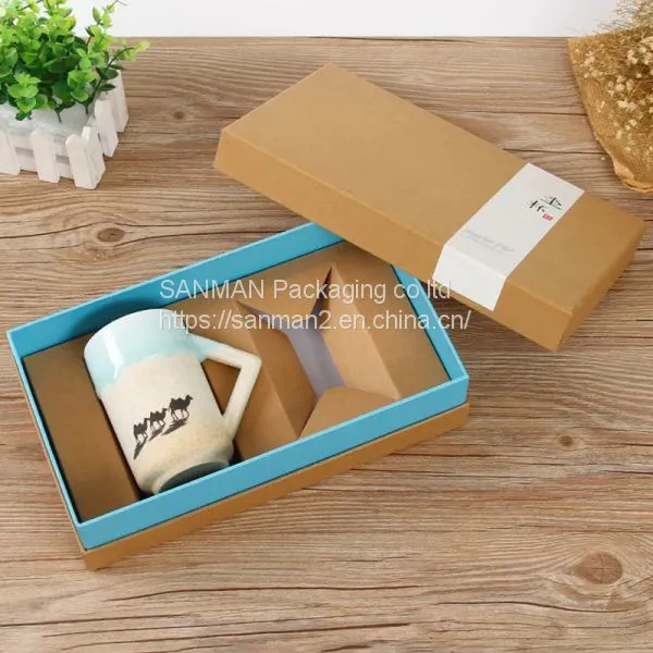 Rigid Packaging Kraft Paper Jewelry Box photo-3