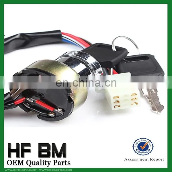 AX100 Universal Motorcycle Ignition Key Switch 6 Wire photo-4