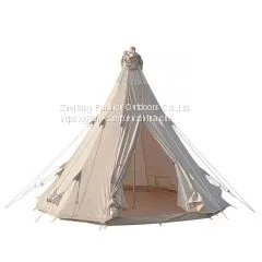5m Canvas Teepee Tent Canvas Tent Waterproofing Breathable Canvas Tent Manufacturer photo-2