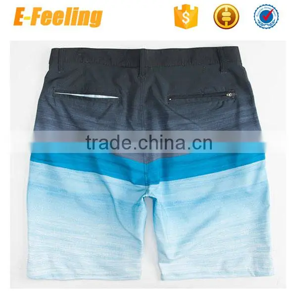 Wholesale Custom Fade Stripe Mens Hybrid Shorts photo-2