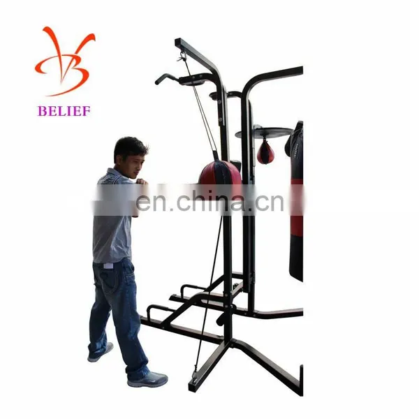 Four Boxers Punching Sandbags for Power Training photo-4