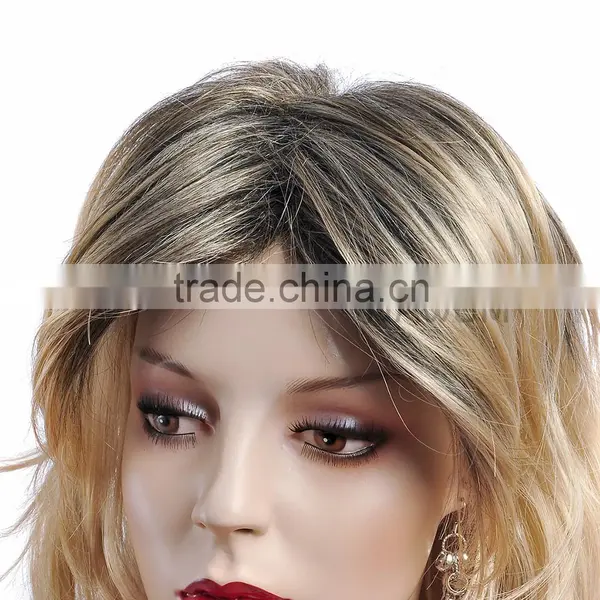Female Straight Inclined Bang Blending Wig Hair photo-4