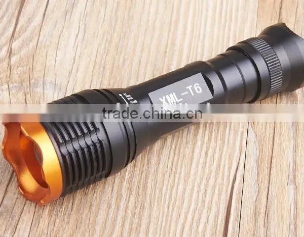 10W Aluminum Strong Bright t6 Zoomable Flashlight photo-3