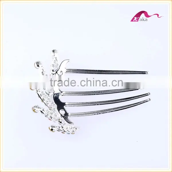 Colorful Cute Fashion Girls Trendy Wedding Hair Clips Headwear Crystal Flower Hair Combs Bridal Hair Ornament photo-2