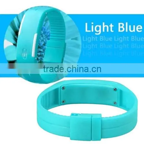 Womens Date Rubber LED Waterproof Bracelet Watch Digital Sport Wrist Watch photo-6