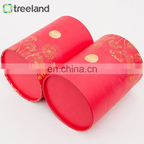 Biodegradable Recycled Printed Paper Skincare Beauty Sets Big Round Paper Boxes photo-5