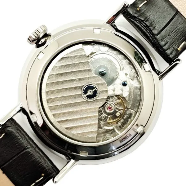 Stainless Steel Mechanical Watches Man Genuine Leather Fashion Automatic Watch photo-5