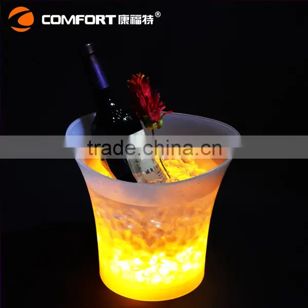 Plastic Material Waterproof Color Changing LED Party Bar Ice Bucket photo-4