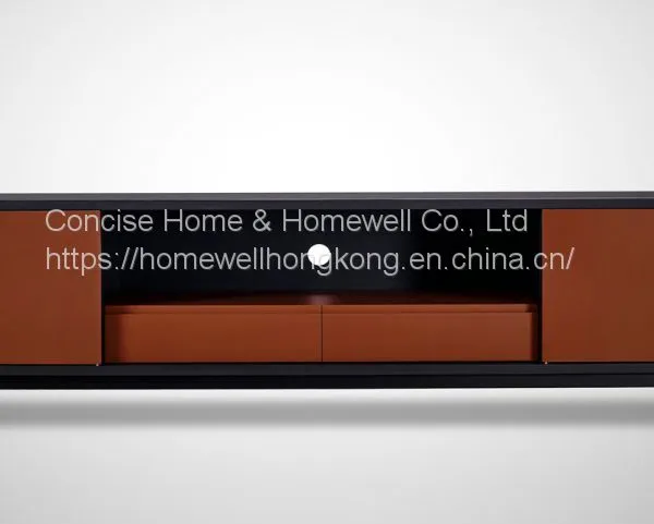 modern TV stand 2door 2 drawer LH1505-23 metal base 2 tone finishing TV stand
