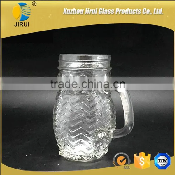 400ml Hot Sale Owl Shape Clear Glass Mason Jar photo-4