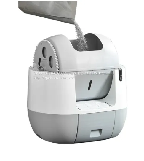 Hot Sale Plastic Pet Fully Enclosed Large Pet Cleaning Smart Cat Litter Box Toilet photo-3