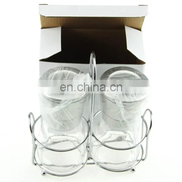 Kitchen Tool Salt and Pepper Grinder Set With Stand photo-3