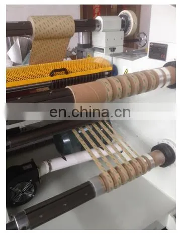 Adhesive Tape Rolls Slitting Rewinding Machine Slitting Rewinder Round Knife Cutting +/-0.10mm 80m/min 600mm 450mm 650mm photo-4