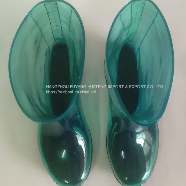 Transparent Women Rain Boots,Fashion Transparent Ladies Boots,Transparent Lady Boots,Female Rain Boots photo-4