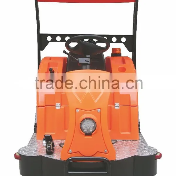 Battery Powered Driving Type Industrial Electric Vacuum Street Sweeper photo-2